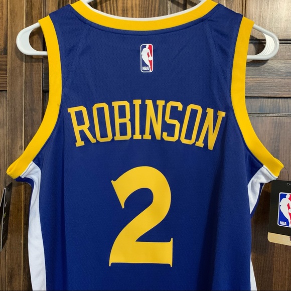 SOLD NWT Nike Nate Robinson Golden State Warriors #2 Blue NBA Swingman Jersey 40 - Picture 7 of 7